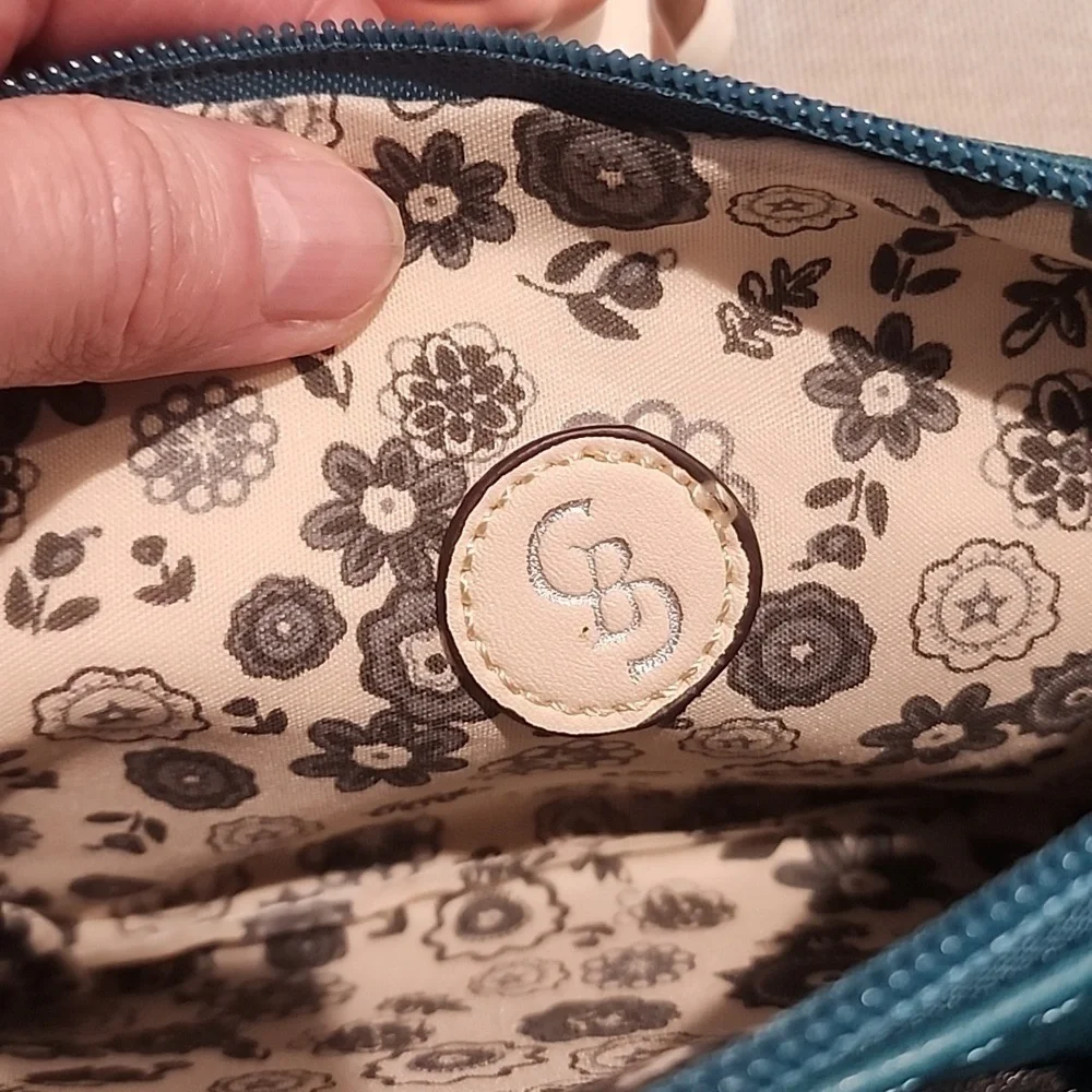 Teal Vegan Leather Crossbody or Clutch